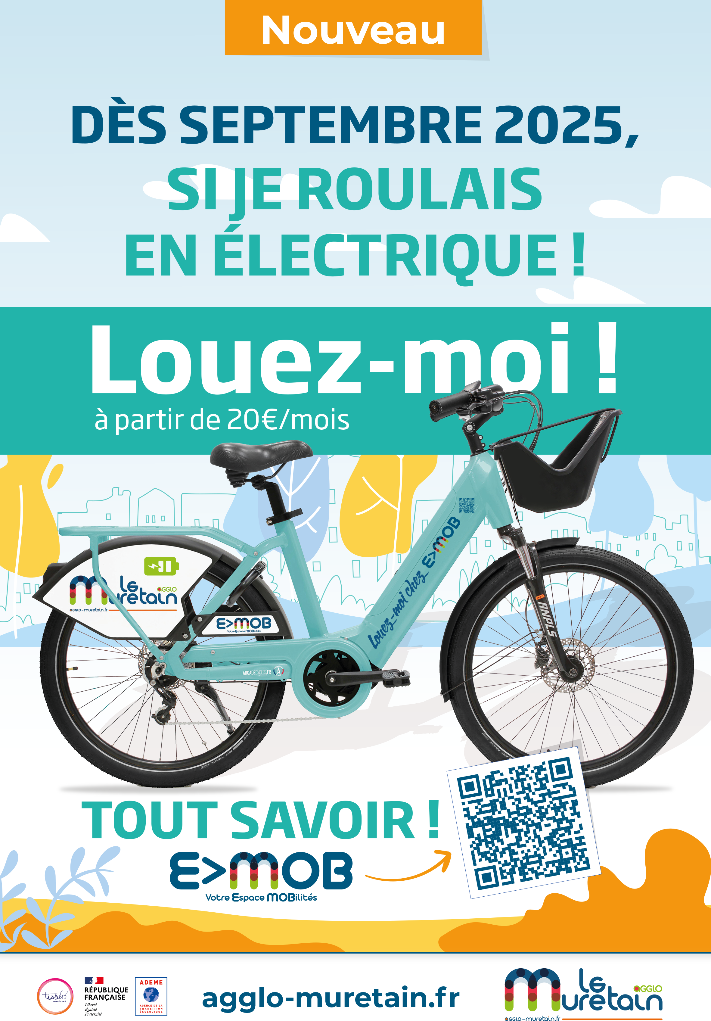 affiche location velo