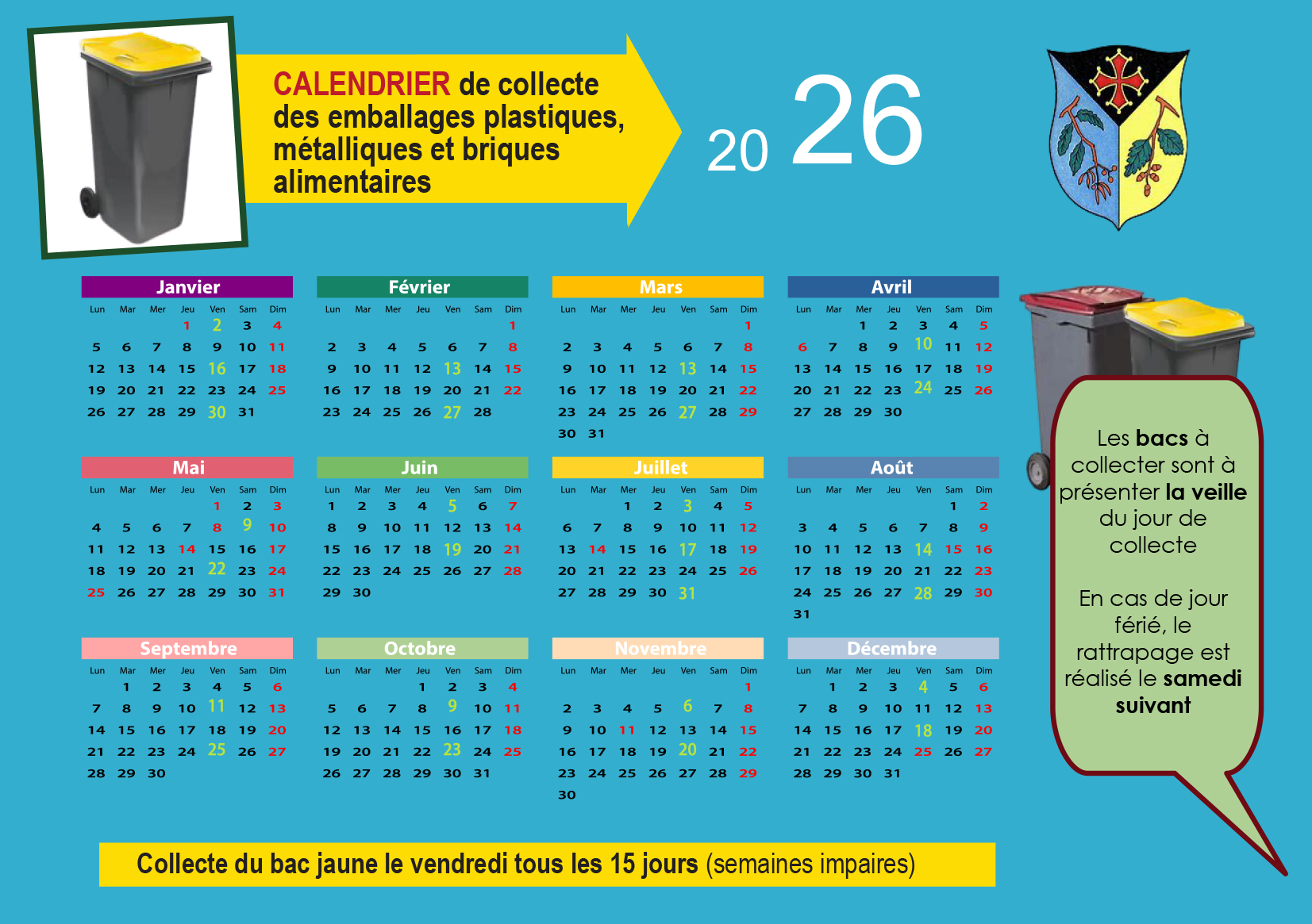 Calendrier Lavernose