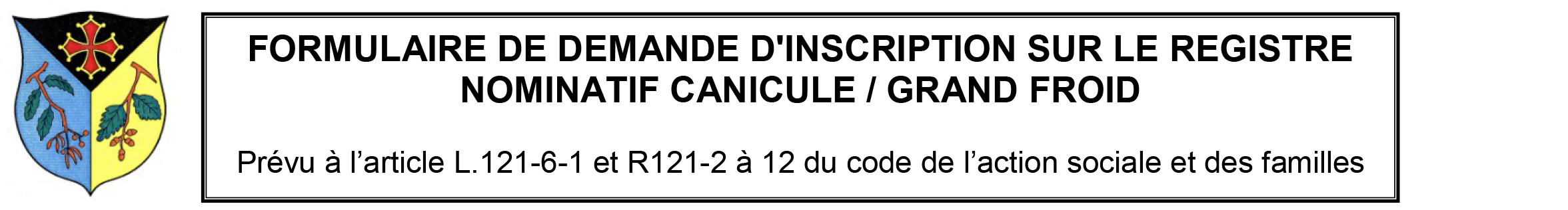 FORMULAIRE  inscription CANICULE GRAND FROID banniere